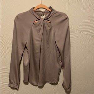 Banana Republic Woman’s Grey Satin Blouse